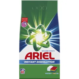 Detergent de rufe pudra Ariel White & Colors, 80 spalari