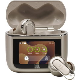 Casti In-Ear JBL Tour Pro 3, True Wireless, Bluetooth, True ANC, Smart Case, Spatial Sound, Autonomie 44 ore, Latte