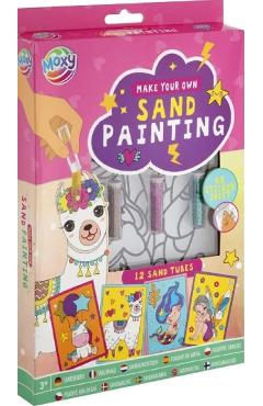 Set creativ: Sand painting animals