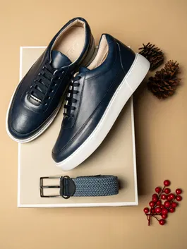 Pachet Cadou Barbati Pantofi SneakersPiele Si Curea Elastica Bman0357