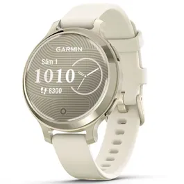 Smartwatch Garmin Lily 2 Active, 38mm, GPS, curea silicon, Lunar Gold/Bone