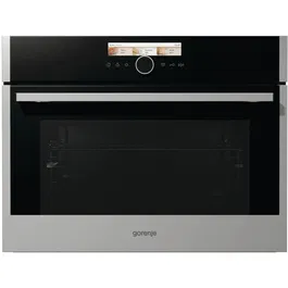 Gorenje BCM598S18X Cuptor compact incorporabil, combinat cuptor cu microunde, 50L, 12 functii, clasa energetica A, Inox