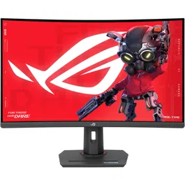 Monitor Gaming Fast VA LED ASUS ROG Strix 31.5 XG32WCMS, QHD 2560 x 1440, HDMI, DisplayPort, Ecran curbat, 280 Hz, 1 ms Negru