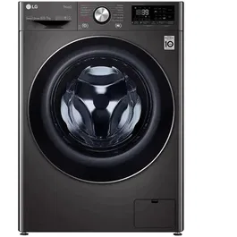 Masina de spalat rufe cu uscator LG F4DV710S2SE, Spalare 10.5 kg, Uscare 7 kg, 1400 rpm, Inverter Direct Drive, TurboWash 39', Spa,Steam, Smart Diagnosis, WiFi, Clasa E, Negru
