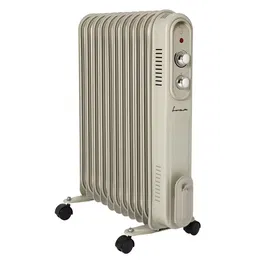 Calorifer electric cu ulei Fram FOH-YR11BG, 11 elementi, 2500 W, 3 setari de temperatura, Termostat ajustabil, Protectie supraincalzire, Crem