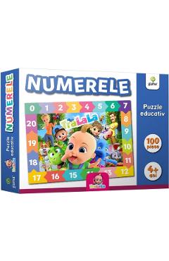 Numerele. Puzzle educativ 100 de piese