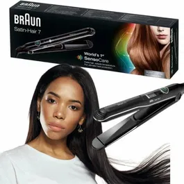 Placa de par Satin Hair 7 SensoCare ST780, Negru