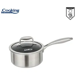 CASEROLA INOX+CAPAC 18X9CM,2L,TITANIUM3