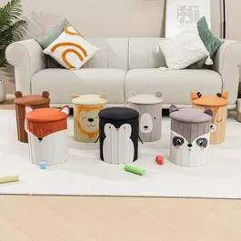 Taburet figurina ptr copii cu spatiu depozitare, Diverse forme