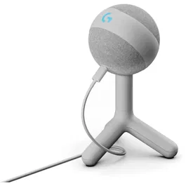 Microfon Gaming Logitech Yeti ORB, Lightsync RGB, USB, Alb