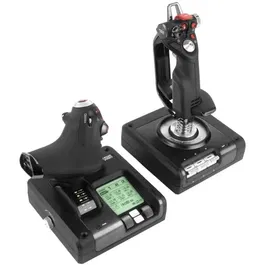 Controler pentru simulatoare de zbor cu mansa si maneta Logitech G Saitek X52 PRO