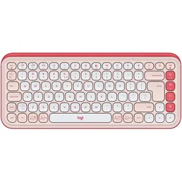 Tastatura Wireless Logitech POP ICON KEYS, Bluetooth, 3 Way Easy-Switch, Rose