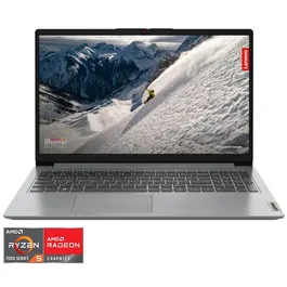 Laptop Lenovo IdeaPad 1 15AMN7 cu procesor AMD Ryzen™ 5 7520U pana la 4.3GHz, 15.6, Full HD, IPS, 16GB LPDDR5, 1TB SSD, AMD Radeon™ 610M Graphics, No OS, Cloud Grey
