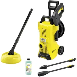 Aparat de spalat cu presiune Karcher K3 Premium Power Control Home , 1600W, 120 bar presiune maxima, 380 l/h debit maxim, Furtun de presiune 7 m, Home Kit accesoriu pentru curatarea suprafetelor mari T 1, detergent Patio & Deck 0,5 l