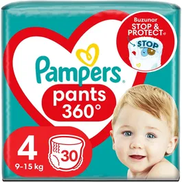 Scutece-chilotel Pampers Pants Value Pack Marimea 4, 9-15 kg, 30 buc