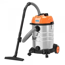 Aspirator multifunctional Limpio LWD-30X2, 1400 W, Putere aspirare 150 W, Flux de aer 1.8 m3/min, Sistem de scurgere, Argintiu/Portocaliu