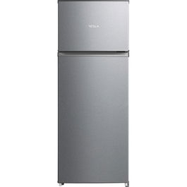 Frigider cu doua usi Tesla RD2100MSE, 207 l, Iluminare LED, Clasa E, Usi reversibile, H 143 cm, Argintiu