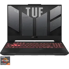 Laptop ASUS TUF Gaming A15 FA507NUR cu procesor AMD Ryzen™ 7 7435HS pana la 4.5GHz, 15.6'', Ful HD, IPS, 144Hz, 16GB RAM DDR5, 512GB SSD, NVIDIA® GeForce RTX™ 4050 6GB GDDR6, No OS, Mecha Gray
