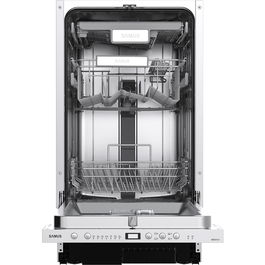 Masina de spalat vase incorporabila Samus SBDS410.7, 10 seturi, 7 programe, Clasa energetica E, Afisaj electronic, Argintiu