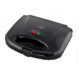 Aparat de facut vafe TKT003 Raspberry, Titanium, 750W, Negru