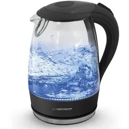 Fierbator electric EKK011K, 1.7 l, Negru/Transparent