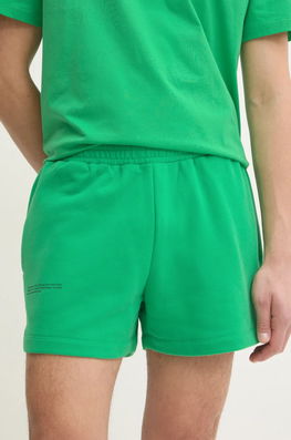 Pangaia Pantaloni Scurti Din Bumbac Culoarea Verde, Neted