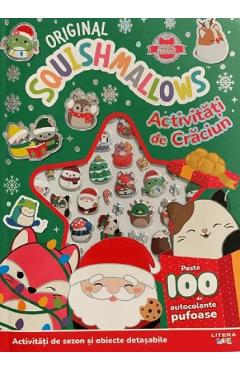 Original Squishmallows. Activitati de Craciun cu autocolante