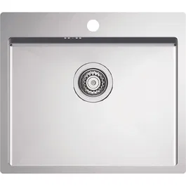 Chiuveta bucatarie Alveus Quarto 10, 550x480 mm, adancime cuva 190 mm, sifon inclus, Inox