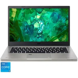 Laptop Acer Aspire Vero AV14-52P-537M cu procesor Intel® Core™ i5-1335U pana la 4.6GHz, 14'', Full HD, IPS, 16GB RAM LPDDR4x, 512GB SSD, Intel® Iris® Xe Graphics, NO OS, Cobblestone Gray