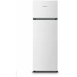 Frigider cu doua usi Heinner HF-HS243E++, 243 l, Control mecanic cu termostat ajustabil, Iluminare LED, Clasa E, H 161 cm, Alb