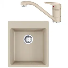Pachet chiuveta bucatarie Franke MRG 610-39, 440x500 mm + Baterie Novara Plus, Avena