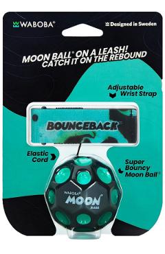 Minge hiperelastica: Waboba Moon ball cu elastic. Verde