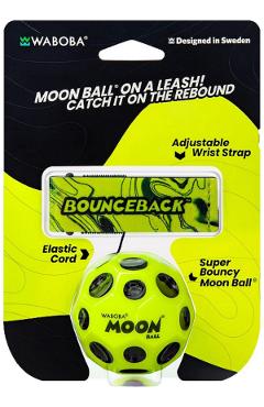 Minge hiperelastica: Waboba Moon ball cu elastic. Galbena