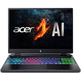 Laptop Gaming Acer Nitro 16 AN16-42-R9UK cu procesor AMD Ryzen™ 7 8845HS pana la 5.1 GHz, 16, WQXGA, IPS, 180Hz, 16GB DDR5 RAM, 1TB SSD, NVIDIA® GeForce RTX™ 4070 8GB GDDR6, No OS, Obsidian Black