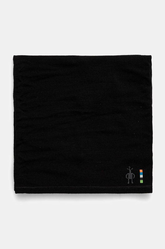 Smartwool Fular Impletit Thermal Merino Long Culoarea Negru, Modelator