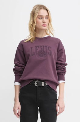 Levi's Bluza Femei, Culoarea Violet, Cu Imprimeu