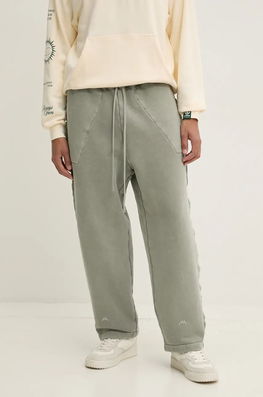 WALL* Pantaloni De Trening Din Bumbac Culoarea Turcoaz, Neted, ACWMB293 A-COLD-WALL*