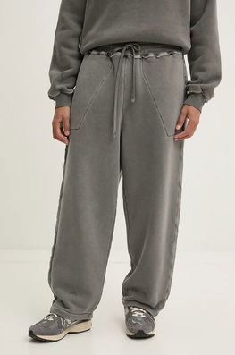 WALL* Pantaloni De Trening Din Bumbac Culoarea Gri, Neted, ACWMB293 A-COLD-WALL*
