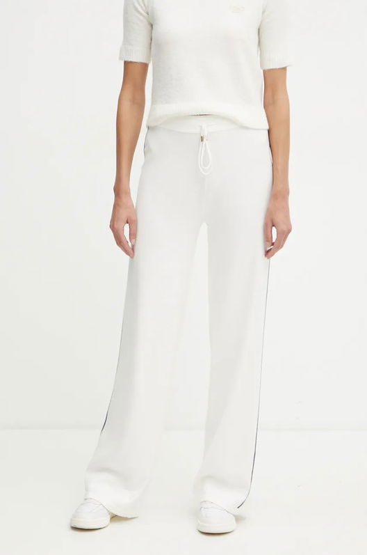 Liu Jo Pantaloni De Trening Culoarea Bej, Neted, TF4315 MS63L