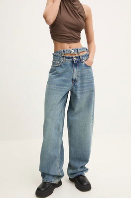 Y/Project Jeansi EVERGREEN MULTI WAISTBAND JEANS Femei High Waist, 207PA007