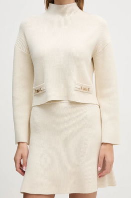 Gaudi Fusta Culoarea Bej, Mini, Evazati, 421FD73004