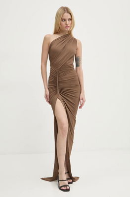 Rick Owens Lilies Rochie Culoarea Maro, Maxi, Mulata, LI02D5505CVI