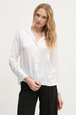 Pedro Del Hierro Camasa Femei, Culoarea Alb, Cu Guler Clasic, Regular, 6638204
