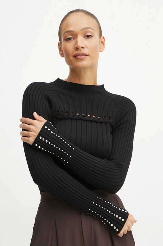 Liu Jo Pulover Femei, Culoarea Negru, Light, Cu Turtleneck, WF4124 MS99E