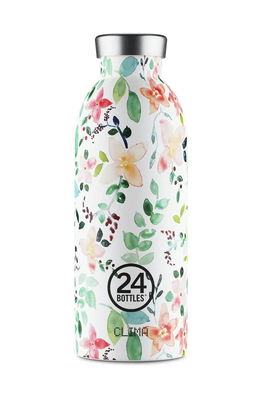 24bottles Sticla Termica Clima Bottle 500 Ml Little Buds Culoarea Alb, Clima.050.LittleBuds