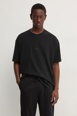 Hugo Blue Tricou Din Bumbac Barbati, Culoarea Negru, Cu Imprimeu, 50521706