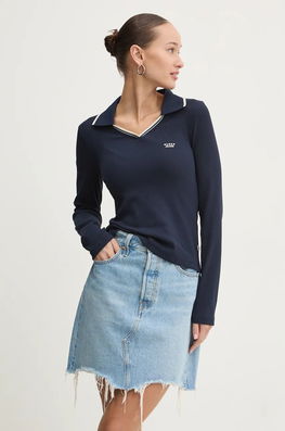 Guess Jeans Longsleeve Femei, Culoarea Albastru Marin, W4BP49 KA0H1