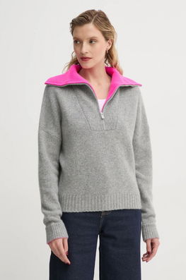 FROM FUTURE Pulover De Casmir Culoarea Gri, Light, Cu Turtleneck, WPM02165