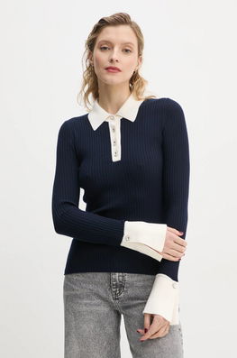 FROM FUTURE Pulover De Lana Femei, Culoarea Albastru Marin, Light, WPP02315