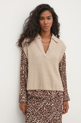 Pedro Del Hierro Vesta Din Amestec De Lana Culoarea Bej, Light, 5508907